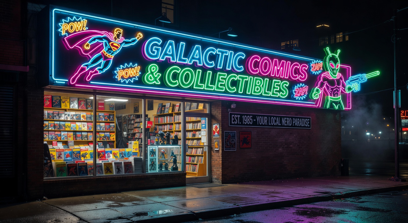Metraxolbin Manga Store — 店舗看板
